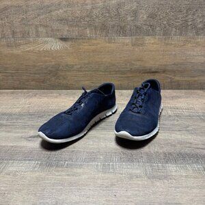 Cole Haan ZeroGrand Navy Blue Suede Sneakers Women's Size 7.5